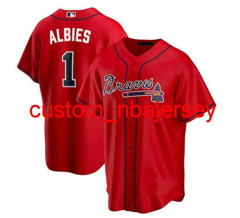 Custom Ozzie Albies Red Baseball Jersey Stitch Any Name Number Men Women Youth baseball jersey, Black
Custom Ozzie Albies Red Baseball Jersey Stitch Any Name Number Men Women Youth baseball jersey, Black