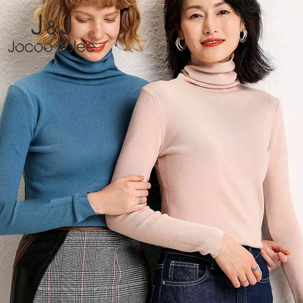 Jocoo Jolee Women Solid Turtleneck Sweater Long Sleeve Chic Elegant Ladies Jumpers Winter Casual Soft Thin Bottoming Tops 210518, Black
Jocoo Jolee Women Solid Turtleneck Sweater Long Sleeve Chic Elegant Ladies Jumpers Winter Casual Soft Thin Bottoming Tops 210518, Black