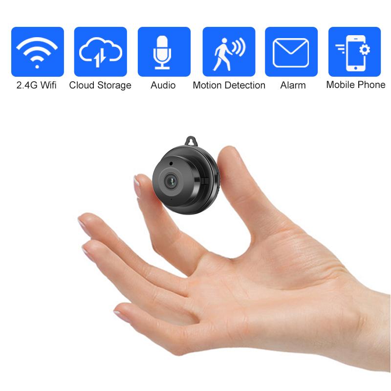 Caméras 1080P Mini WiFi WiFi Caméra Home Security IP SURVEILLANCE IP CCTV SURVEILLANCE IR Night Vision Motion Détectez Baby Monitor P2P