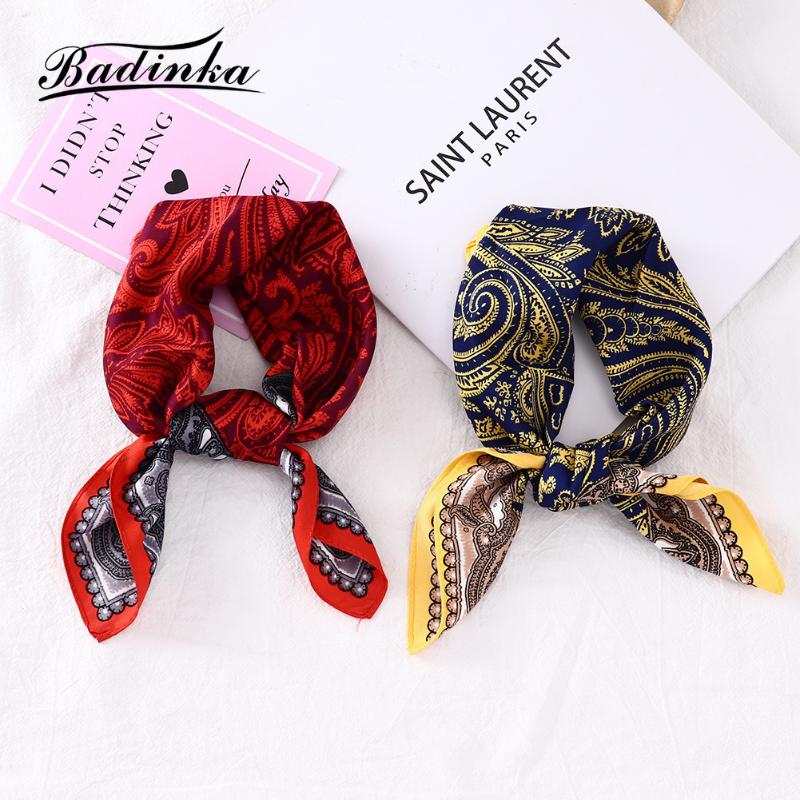 Scarves 2021 Women's Small Square Scarf Neck Collar Women Silk Satin Hair Head Hand Kerchief Scarfs For Ladies Braga Cuello 53x53cm, Blue;gray
Scarves 2021 Women's Small Square Scarf Neck Collar Women Silk Satin Hair Head Hand Kerchief Scarfs For Ladies Braga Cuello 53x53cm, Blue;gray