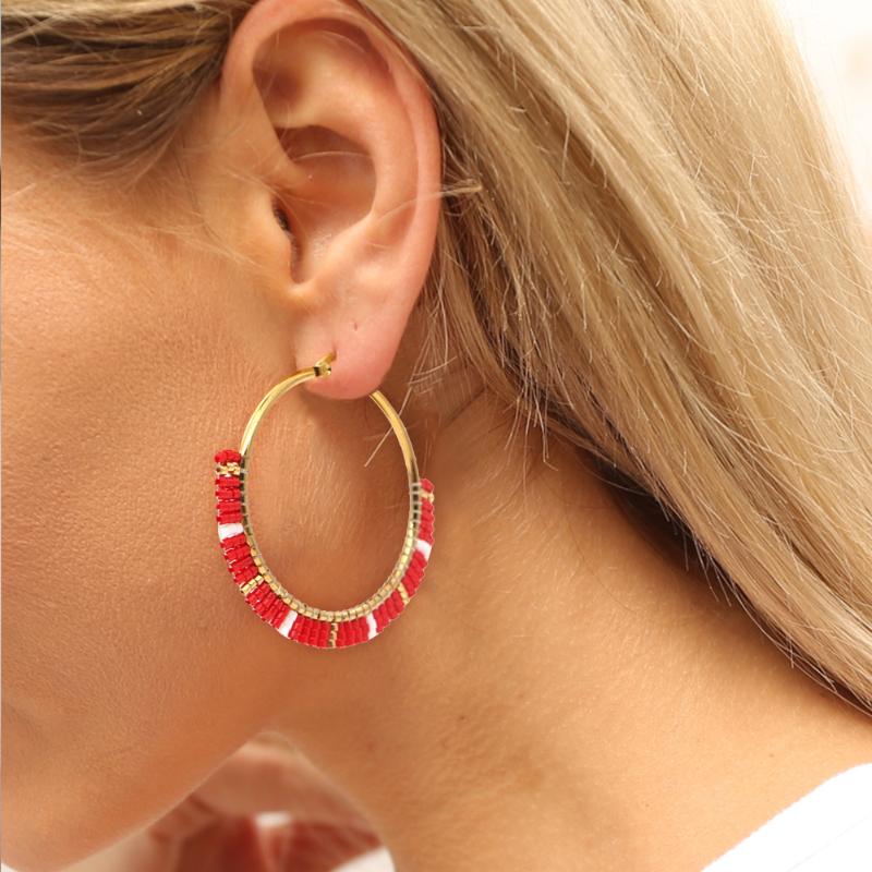 Dangle & Chandelier Bohemian Miyuki Rice Beads Handmade Woven Beaded Hoop Earrings Female Personality Fashion Geometric Ear Jewelry Luxury
Dangle & Chandelier Bohemian Miyuki Rice Beads Handmade Woven Beaded Hoop Earrings Female Personality Fashion Geometric Ear Jewelry Luxury