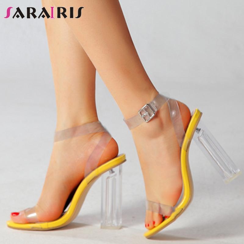 Sandals SARAIRIS Trendy Transparent Strap Summer Sweet Concise Date Women Fashion High Clear Heels Shoes Woman, Black
Sandals SARAIRIS Trendy Transparent Strap Summer Sweet Concise Date Women Fashion High Clear Heels Shoes Woman, Black