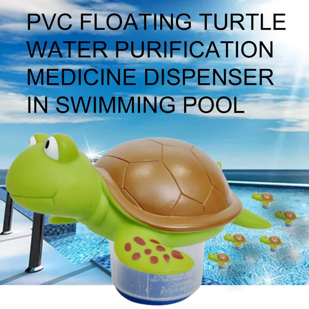 Swimming pool Water purifier Dispenser Cleaner Accessories Pvc Drifting Turtle Head Inflatable Water purifier Dispenser