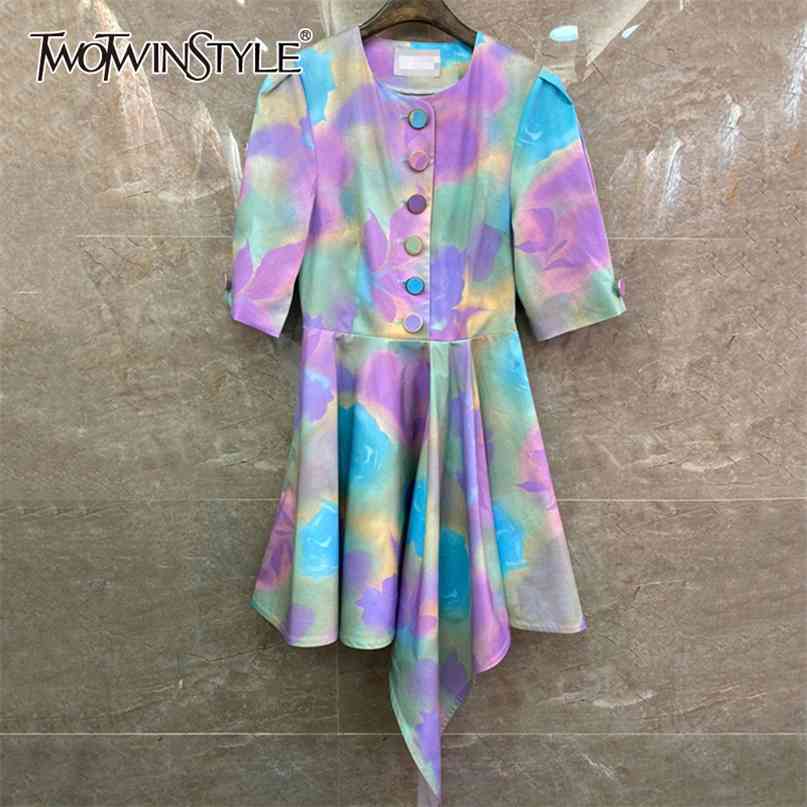 Casual Asymmetircal Prin Dresses Female O Neck Half Sleeve High Waist Irregular Hem Summer Dress Women Fashion 210520, As picture
Casual Asymmetircal Prin Dresses Female O Neck Half Sleeve High Waist Irregular Hem Summer Dress Women Fashion 210520, As picture