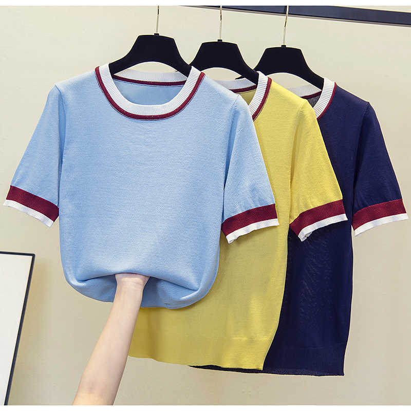 Oversized Knitted Women O neck Sweater Pullovers Summer loose Basic Women Sweaters Fit Black plus size jumper jersey mujer 210604, Lake blue
Oversized Knitted Women O neck Sweater Pullovers Summer loose Basic Women Sweaters Fit Black plus size jumper jersey mujer 210604, Lake blue