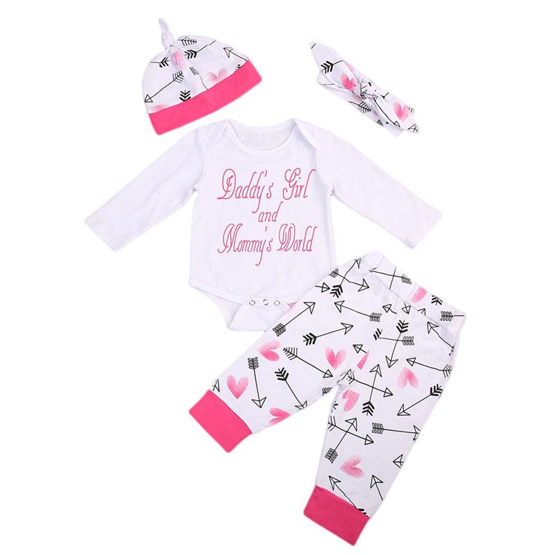 Clothing Sets Born Toddler Autumn Long Sleeve Baby Girls Casual Romper Floral Pant Clothes Outfits Hat Headband 4pcs Set, White
Clothing Sets Born Toddler Autumn Long Sleeve Baby Girls Casual Romper Floral Pant Clothes Outfits Hat Headband 4pcs Set, White