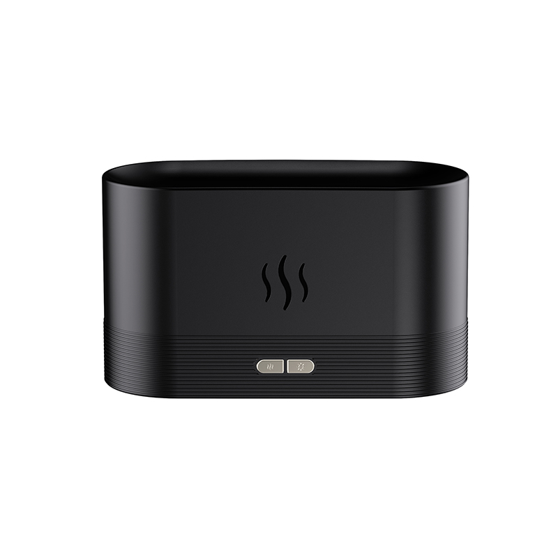 3D Simulation Flame Humidifier 180ml USB Aromatherapy Diffuser Room Fragrance Desktop for Home Office Auto Shut-Off