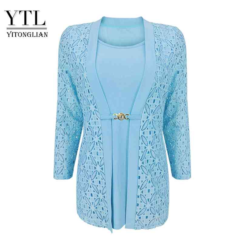 YTL Ladies Three Quarter Sleeve Winter Crochet Patchwork Casual T Shirt Plus Size Tops for Women 6XL 7XL 8XL H384B 210720, Black
YTL Ladies Three Quarter Sleeve Winter Crochet Patchwork Casual T Shirt Plus Size Tops for Women 6XL 7XL 8XL H384B 210720, Black