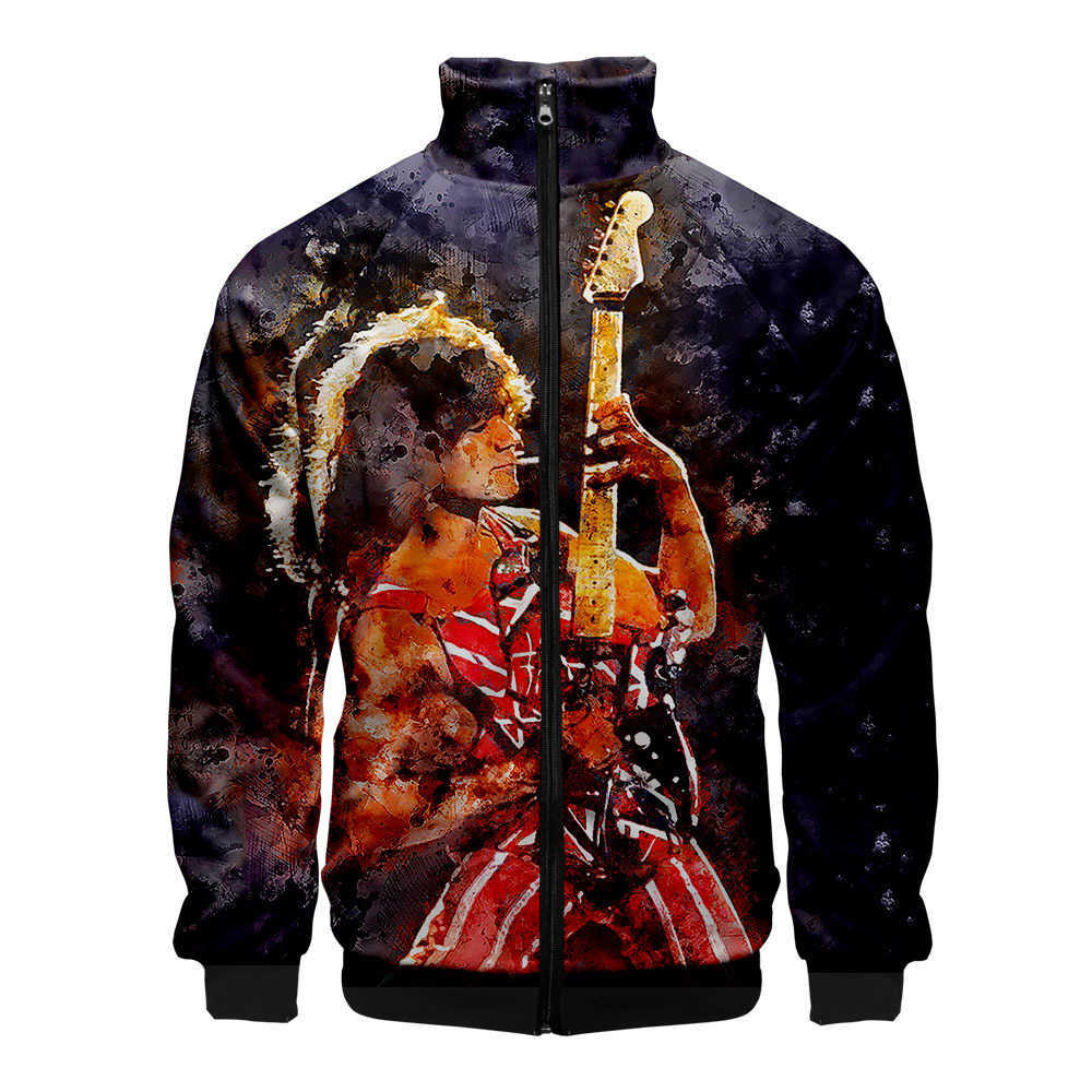 Eddie Van Halen Jacket Men/Women Comics Windbreaker 3D Printed Casual Street Jacket Autumn Spring Clothing 210820