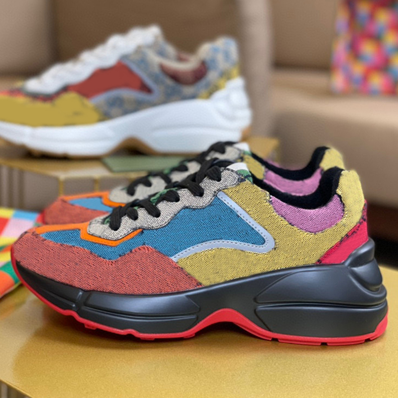 Newest Rhyton leather sneaker mens designer shoes with Strawberry wave mouth Tiger Web print Luxury Vintage Trainer women Designer Shoes NO319, Sock
Newest Rhyton leather sneaker mens designer shoes with Strawberry wave mouth Tiger Web print Luxury Vintage Trainer women Designer Shoes NO319, Sock