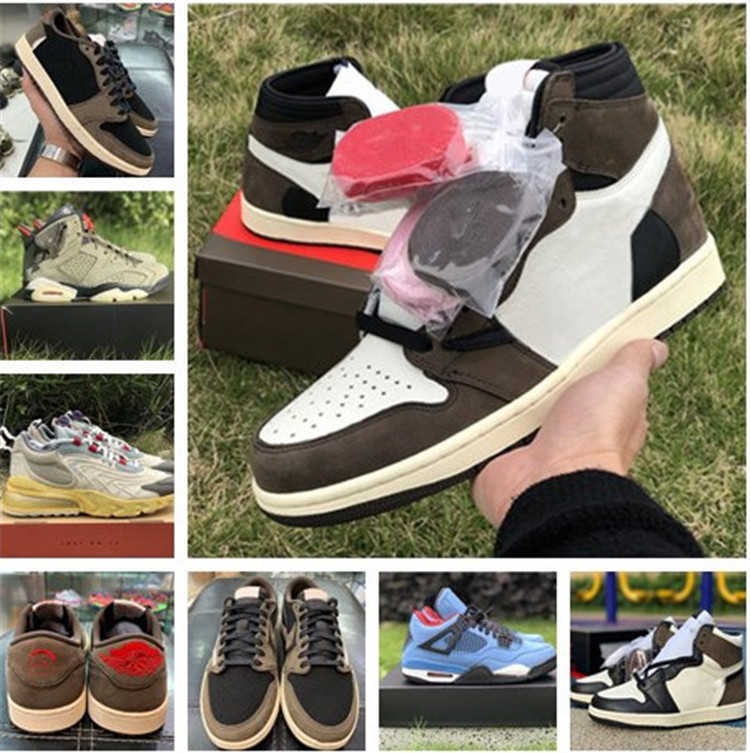 2020 high quality Travis X 1S High OG TS SP 1 Low Men 6S Basketball Shoes Sail Dark Mocha University 4S Outdoor Sneakers With Box
2020 high quality Travis X 1S High OG TS SP 1 Low Men 6S Basketball Shoes Sail Dark Mocha University 4S Outdoor Sneakers With Box