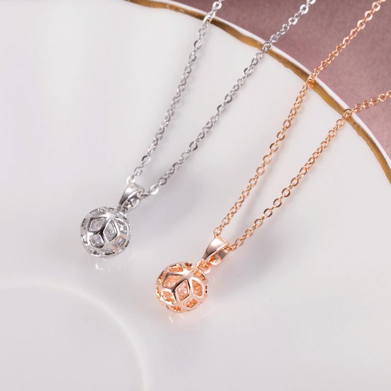 Pendant Necklaces High Quality Zircon Hollow Ball Necklace Stainless Steel Chain For Women Girls Round Copper Charms Choker Jewelry Gifts
Pendant Necklaces High Quality Zircon Hollow Ball Necklace Stainless Steel Chain For Women Girls Round Copper Charms Choker Jewelry Gifts