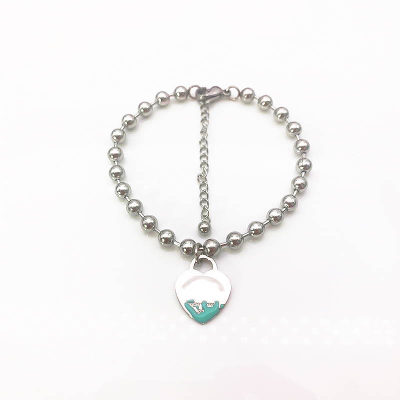 LOGO heart bracelet Beaded female Strands Luxury chain in hand stainless steel fashion jewelry Valentine day Christmas gift for girlfriend accessories wholesale
LOGO heart bracelet Beaded female Strands Luxury chain in hand stainless steel fashion jewelry Valentine day Christmas gift for girlfriend accessories wholesale
