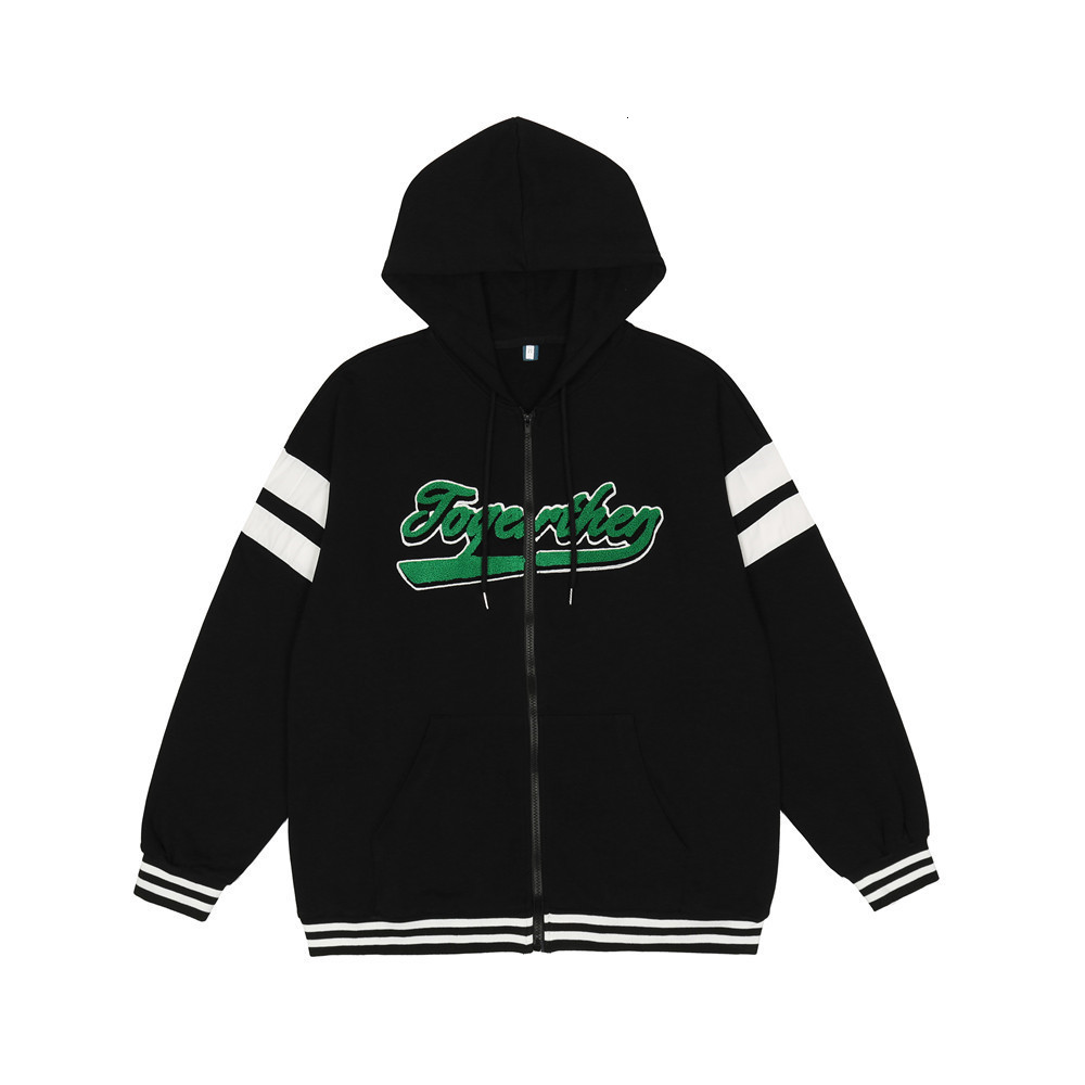 Sweatshirts Towel embroidered letter color matching zipper coat mens street trend loose cardigan sweater fashion brand sports Hoodie, Gray
Sweatshirts Towel embroidered letter color matching zipper coat mens street trend loose cardigan sweater fashion brand sports Hoodie, Gray