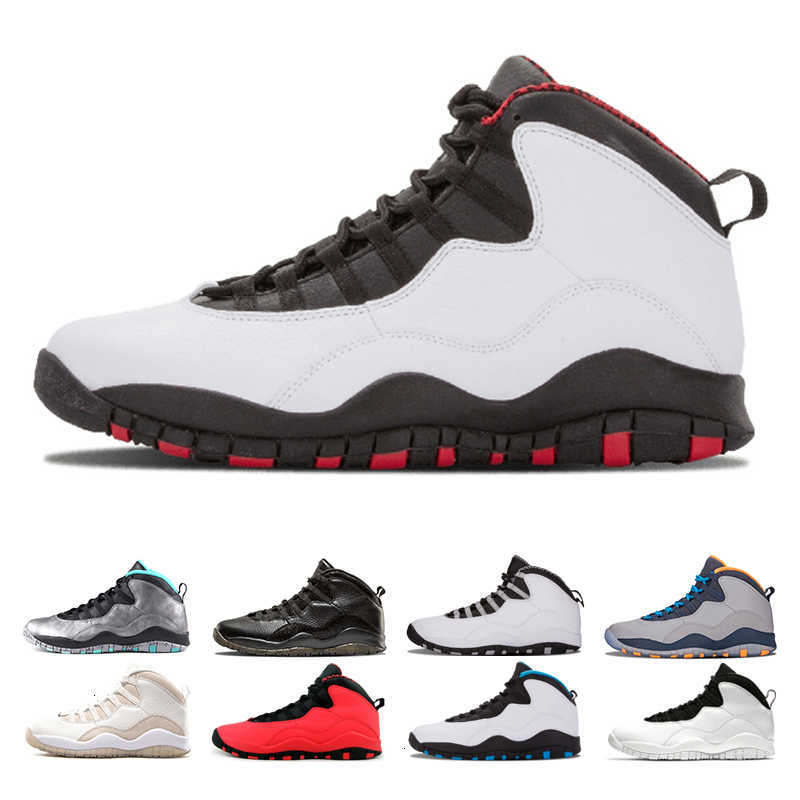 10 10s men Chicago Steel Grey Cool Bobcats basketball shoes mens I'm Back Westbrook Cement black Spo NakeskinJordanRetros Sneaker