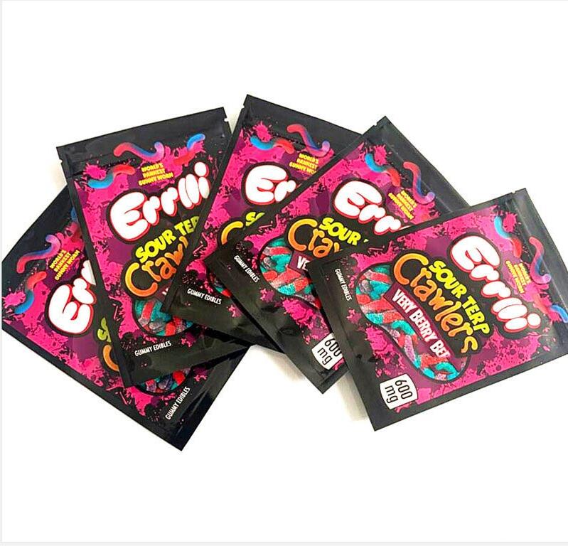 Errlli terp Crawlers Bags 600mg Gummy Edibles packaging mylar bag 500mg hashtag honey Smell proof package california baggies
Errlli terp Crawlers Bags 600mg Gummy Edibles packaging mylar bag 500mg hashtag honey Smell proof package california baggies