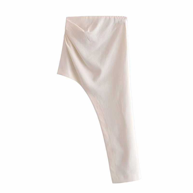 Summer Women Asymmetric linen Skirt High-waist elegant High Fashion casual Sexy Women skirts ropa mujer falda 210709, Apricot
Summer Women Asymmetric linen Skirt High-waist elegant High Fashion casual Sexy Women skirts ropa mujer falda 210709, Apricot