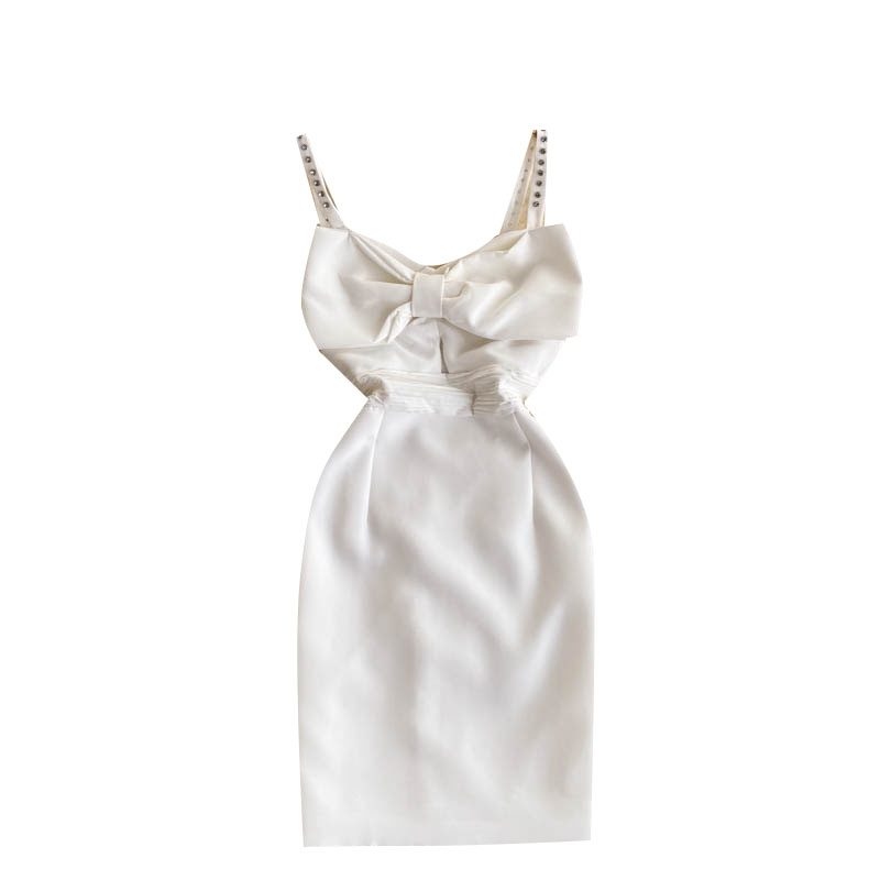 Fashion Women's Dress Summer Spaghetti Strap Bow knot V-neck Sleeveless Mini Dress Sexy Party Club Dress Vestidos 210515