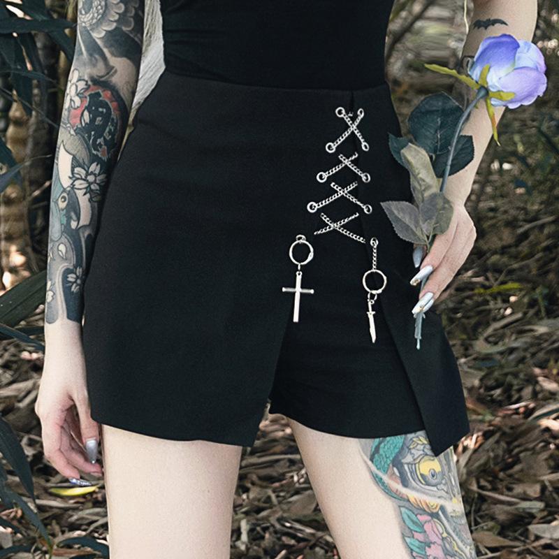 Gothic Skirts Harajuku Patchwork Eyelet Crisscross Asymmetrical Female Skirt Fall 2021 Fashion Sexy, Black
Gothic Skirts Harajuku Patchwork Eyelet Crisscross Asymmetrical Female Skirt Fall 2021 Fashion Sexy, Black