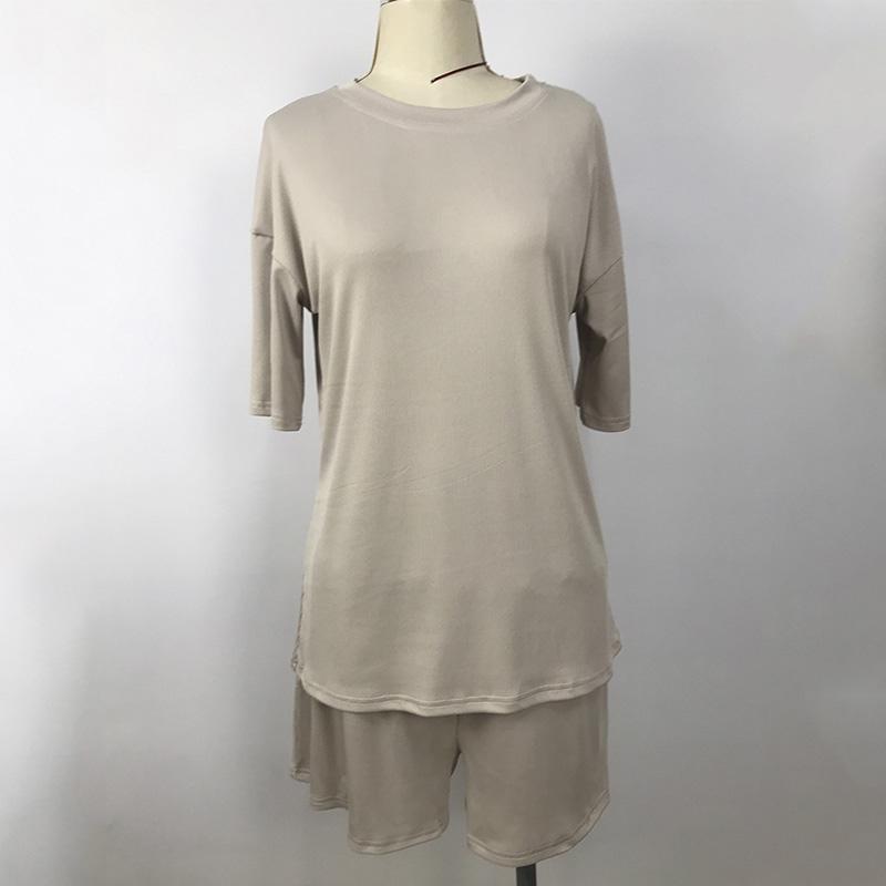 Foridol Casual Shorts Sets Women Two Piece Top Summer Autumn Loose Wide Leg Lounge Wear Matching Set Dress