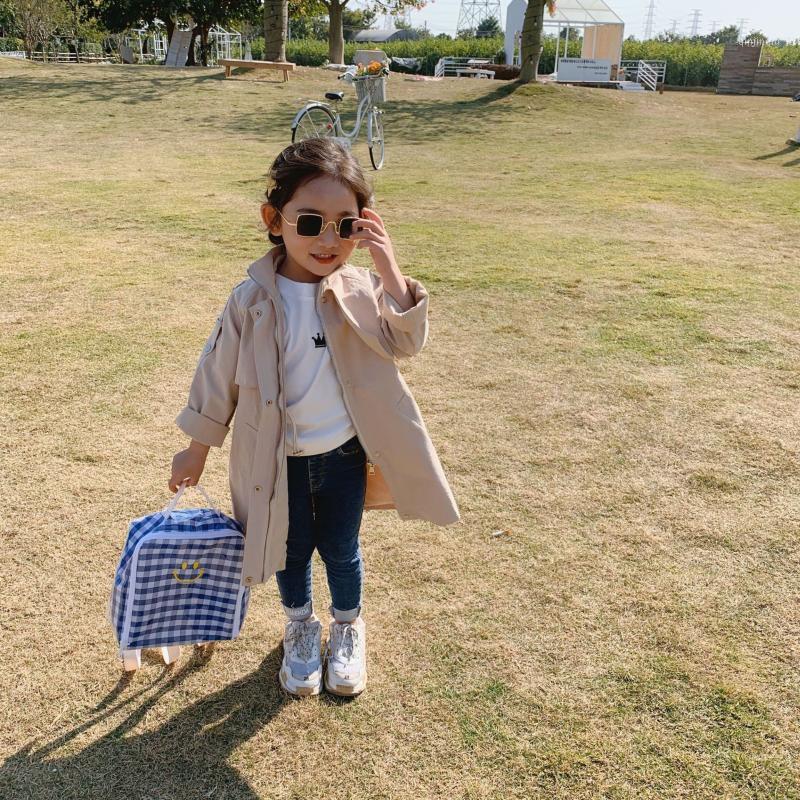 Coat Luxury Girls Baby's Windbreaker Jacket Outwear 2021 High Quality Spring Autumn Buttons Cardigan Children's Clothing, Blue;gray 
Coat Luxury Girls Baby's Windbreaker Jacket Outwear 2021 High Quality Spring Autumn Buttons Cardigan Children's Clothing, Blue;gray