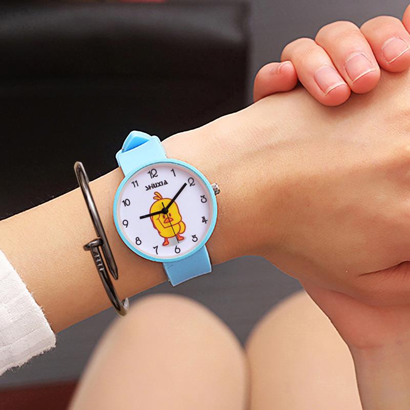 Wristwatches Fashion Children's Cartoon Little Yellow Duck Middle School Students Waterproof Girl Silicone Electronic Quartz Watch, White
Wristwatches Fashion Children's Cartoon Little Yellow Duck Middle School Students Waterproof Girl Silicone Electronic Quartz Watch, White