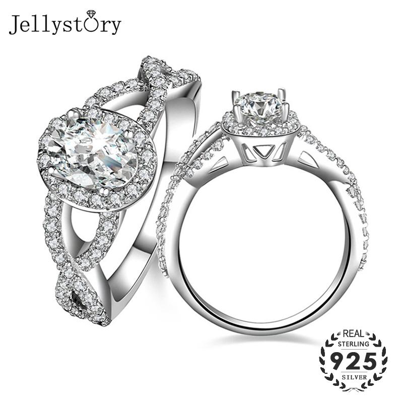 Cluster Rings Jellystory 925 Sterling Silver Luxury Charm With Created Moissanites Gemstone Fine Jewelry For Female Wedding Engagement
Cluster Rings Jellystory 925 Sterling Silver Luxury Charm With Created Moissanites Gemstone Fine Jewelry For Female Wedding Engagement