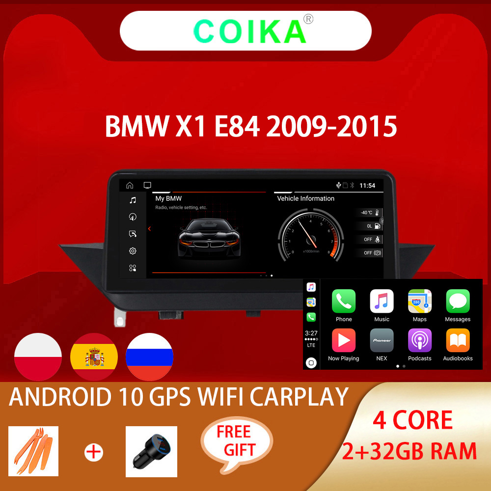 Car DVD player 10.25" Android 10 System Touch Screen Radio For BMW X1 E84 2009-2015 CIC With 2+32G RAM WIFI GPS Navi Multimedia Carplay
Car DVD player 10.25" Android 10 System Touch Screen Radio For BMW X1 E84 2009-2015 CIC With 2+32G RAM WIFI GPS Navi Multimedia Carplay
