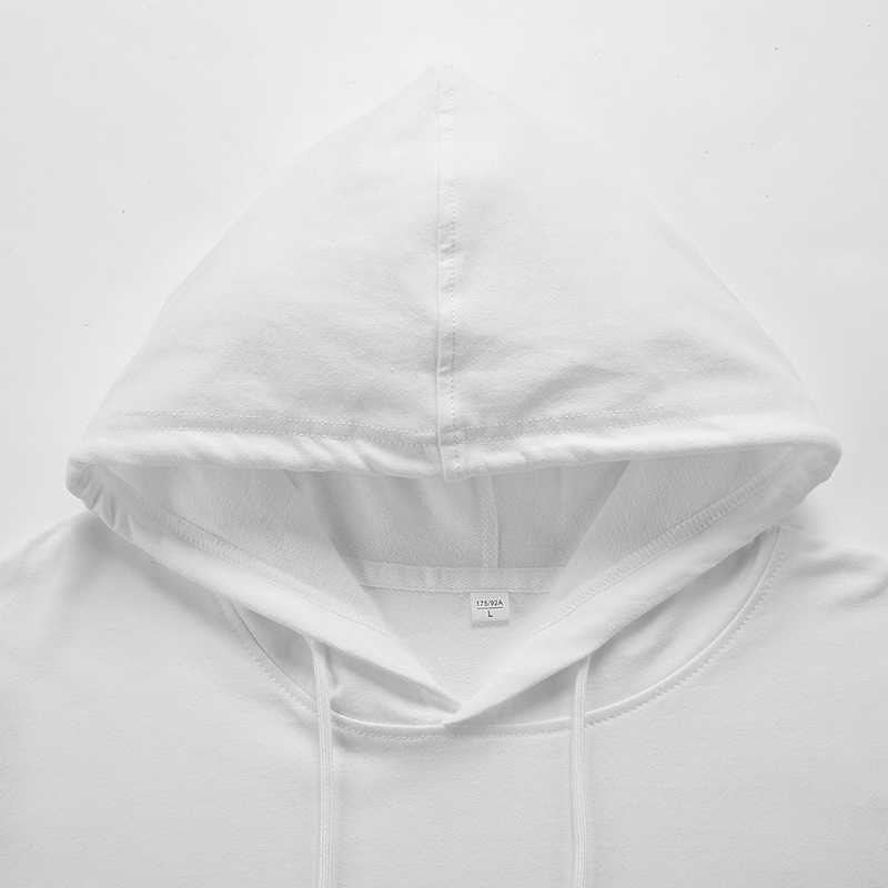 KKSKY Oversize Hoodie Sweatshirts Men Cotton Basic Pullover Streetwear Hip Hop Solid Hoodies Men Clothing Black White Pull Homme 210927