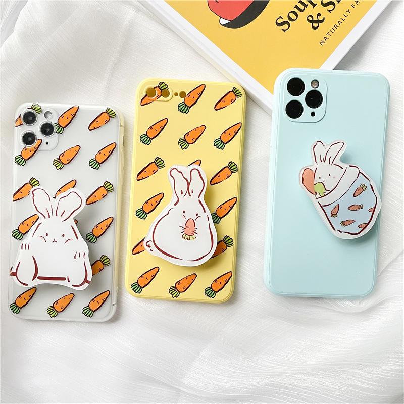 Cell Phone Mounts & Holders Ins Special-shaped Acrylic Epoxy Airbag Bracket Lazy Desktop Folding Mobile Stand Holder For I