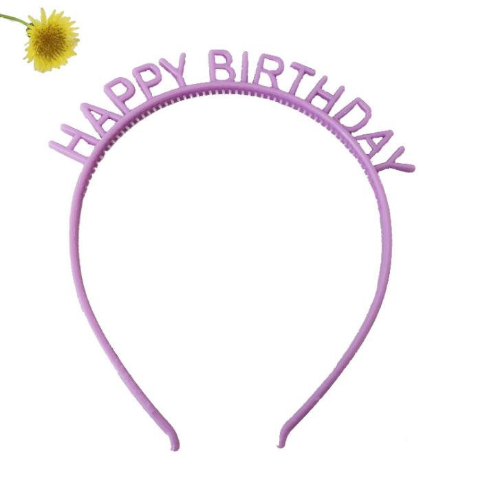 Happy Birthday Headbands Boy Girl Adults Tiara Crown Letter Hairband Party Headwear Hair Hoop Headpieces Plastic Candy Colors