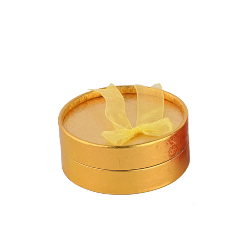 Wholesales Ring Box Stud Earrings Jewelry Box Gift Boxes Bow Small Round Trinket Container for Ring Display Jewelry 24pcs/Lot