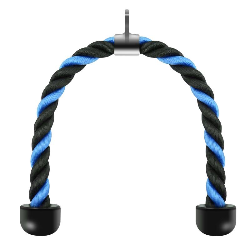 Accessories Heavy Duty Biceps Triceps Training Nylon Pull Rope With Stainless Steel Snap Hook TwoColor Down Fitness Cable Attachm7