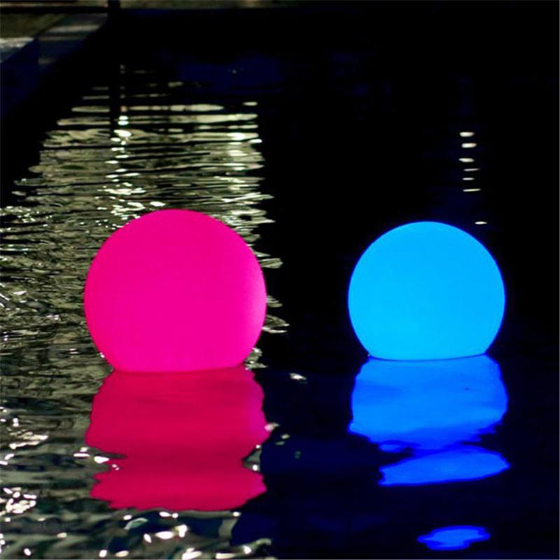 Remote Control Outdoor LED Garden Lights Lighting Ball Glow Lawn Lamp Rechargeable Swimming Pool Wedding Party Holiday Decor Lamps