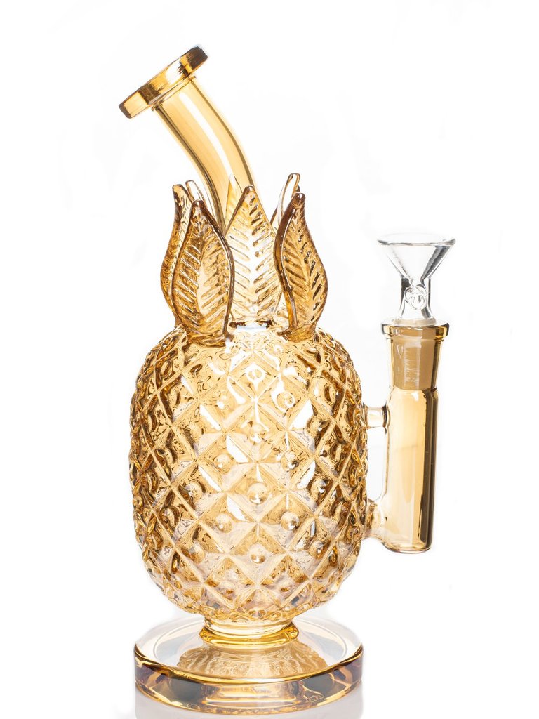 gold Glass Water Bongs Hookahs Smoke Glass Pipe Bubbler Recycler Dab Rigs Pineapple Bong Oil With 14mm joint
gold Glass Water Bongs Hookahs Smoke Glass Pipe Bubbler Recycler Dab Rigs Pineapple Bong Oil With 14mm joint