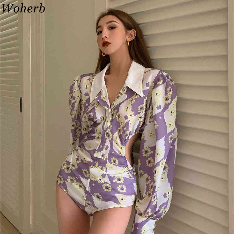 Streetwear Blouses Women Topsf Loral Print Vintage Korean Blusas Mujer Spring Summer Long Sleeve Office Lady Shirts 210519