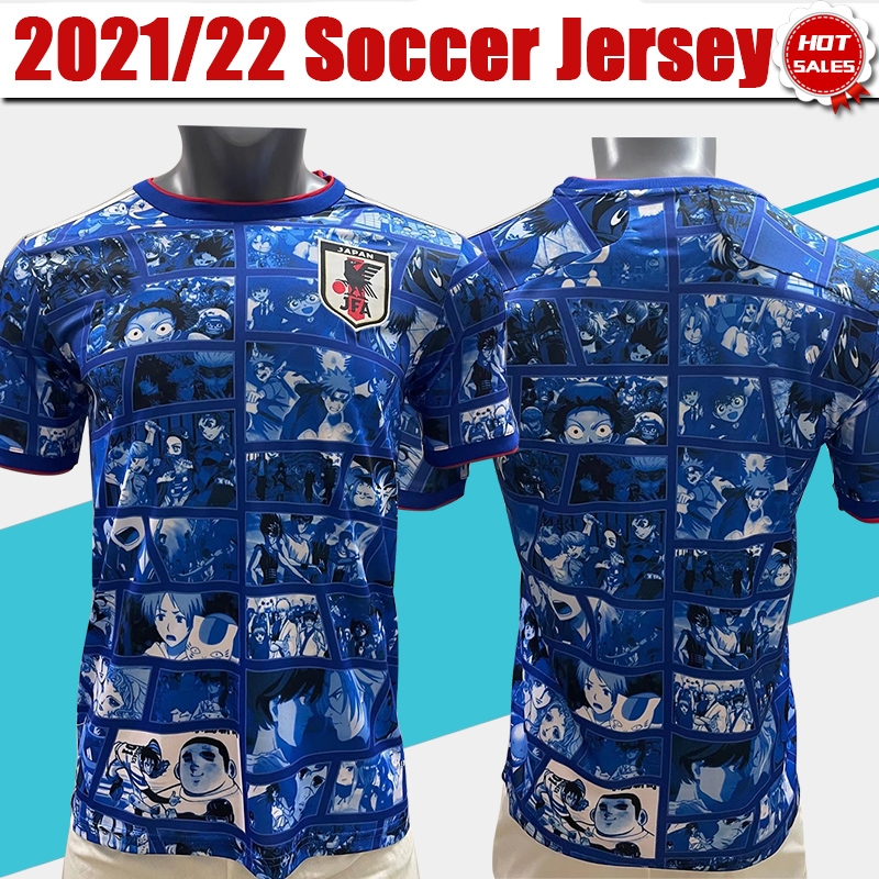 Japan Cartoon Football Jersey 2021 2022 National Team Shirt Fans Version Short Sleeve Men Adult Uniforms S-2XL, Black;yellow
Japan Cartoon Football Jersey 2021 2022 National Team Shirt Fans Version Short Sleeve Men Adult Uniforms S-2XL, Black;yellow