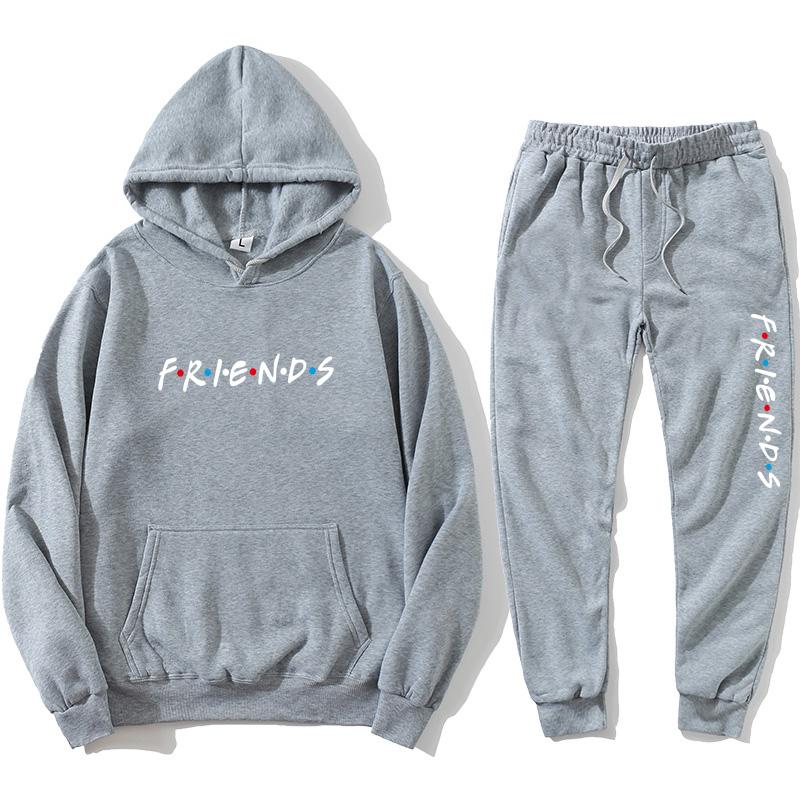 Men' Tracksuits Friends Hoodie Set Harajuku Letter Print Pocket Warm Thick Pullover + Hip Hop Jogging Pants Loose Sweatshirt, White. white
Men' Tracksuits Friends Hoodie Set Harajuku Letter Print Pocket Warm Thick Pullover + Hip Hop Jogging Pants Loose Sweatshirt, White. white