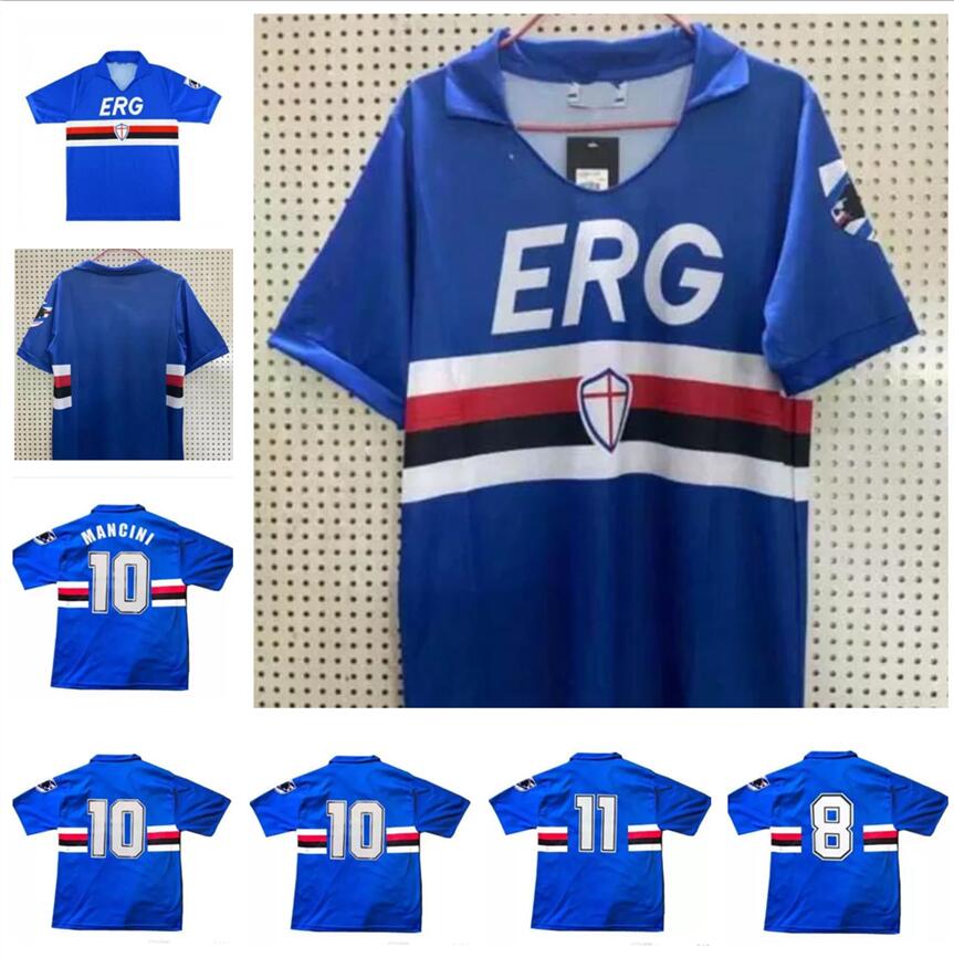 90 91 Sampdoria Mancini Vialli home Soccer Jersey 1990 1991 Maglie da Calcio Sampdoria Retro Vintage Classic Football Shirt Maillot, Red
90 91 Sampdoria Mancini Vialli home Soccer Jersey 1990 1991 Maglie da Calcio Sampdoria Retro Vintage Classic Football Shirt Maillot, Red