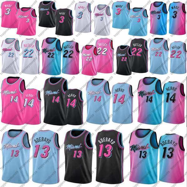 2021 New Dwyane Tyler Wade Jimmy Herro Bam 22 Butler 13 Adebayo city Basketball Jersey Edion White Blue Black Size S-2XL, As8
2021 New Dwyane Tyler Wade Jimmy Herro Bam 22 Butler 13 Adebayo city Basketball Jersey Edion White Blue Black Size S-2XL, As8