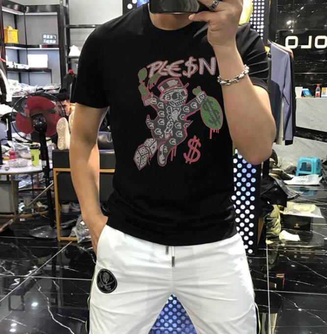 Men's T-Shirts Summer Fashion Tees Rhinestone Design Leisure Brand Tshirt Sportswear Male, As picture shown
Men's T-Shirts Summer Fashion Tees Rhinestone Design Leisure Brand Tshirt Sportswear Male, As picture shown