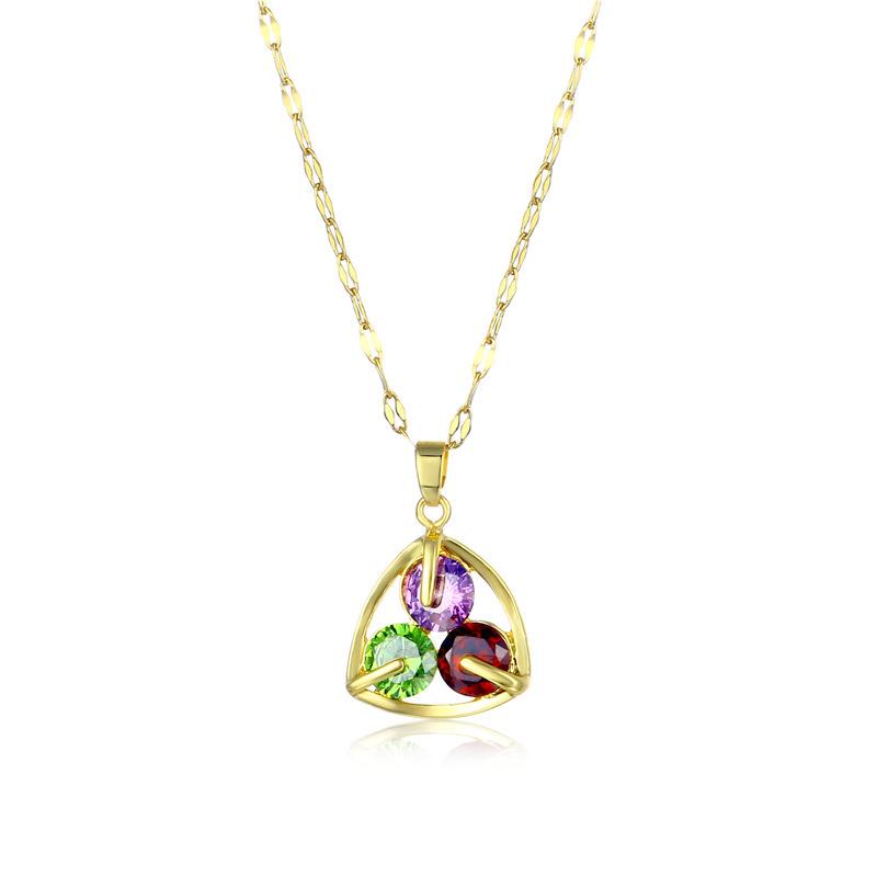 Pendant Necklaces Jewellery High Quality Trifolium Titanium Steel Ornament Simple Flower Trendy Female Clavicle Zircon For Women Girls
Pendant Necklaces Jewellery High Quality Trifolium Titanium Steel Ornament Simple Flower Trendy Female Clavicle Zircon For Women Girls