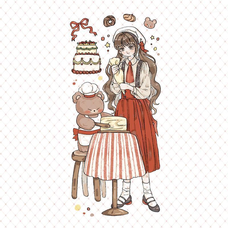 Gift Wrap Happy Girl Bear Baking Birthday Cake PET Special Oil Tapes Journal Masking Tape DIY Scrapbooking Washi Sticker
Gift Wrap Happy Girl Bear Baking Birthday Cake PET Special Oil Tapes Journal Masking Tape DIY Scrapbooking Washi Sticker