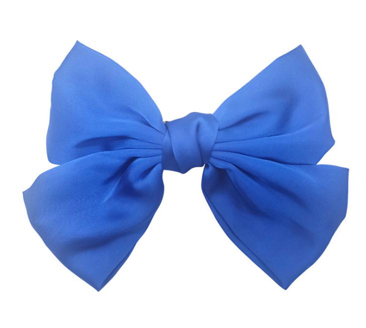 Cheap Girls Large Bow Knot Hairgrips Bohemian Hairbow Ties Hair Clips Women Hair Accessories Bowknot Hairpins Ponytail Holder Headress