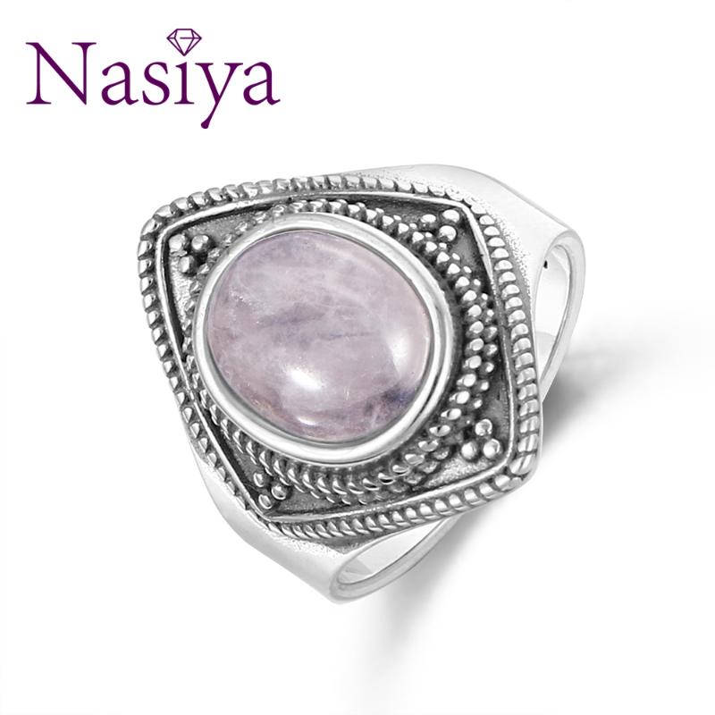 Cluster Rings Romantic Vintage S925 Silver Ring With Oval Natural Pink Rose Quartz Wedding Party Engagement Anniversary Valentine's Day Gift
Cluster Rings Romantic Vintage S925 Silver Ring With Oval Natural Pink Rose Quartz Wedding Party Engagement Anniversary Valentine's Day Gift