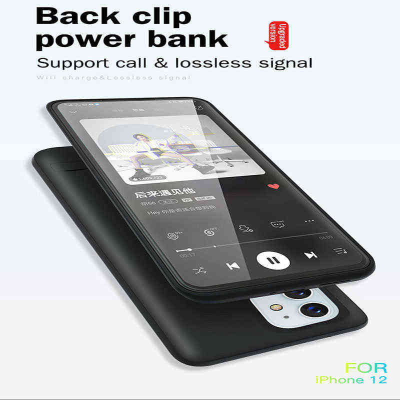 For iphone12/12ProMax Back Clip Power Large Battery Charging Treasure For iphome 13 Series Stand Soft Side Mobile Phone Case H1110
For iphone12/12ProMax Back Clip Power Large Battery Charging Treasure For iphome 13 Series Stand Soft Side Mobile Phone Case H1110