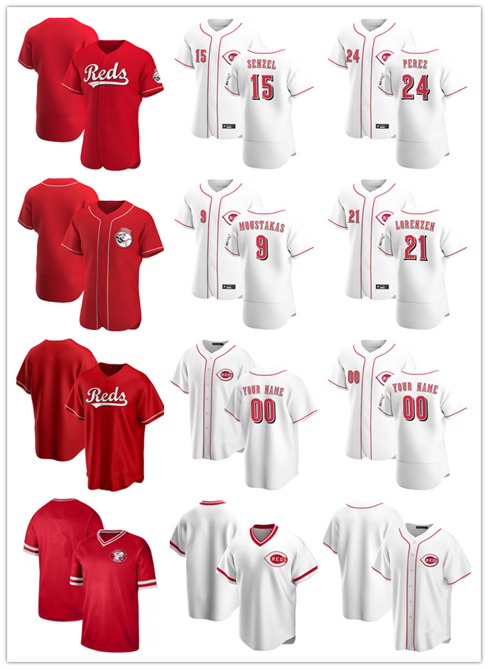 Custom Jersey Men Cincinnati Reds 9 Mike Moustakas 24 Tony Perez 21 Michael Lorenzen 15 Nick Senzel Baseball Jerseys, Blue;black
Custom Jersey Men Cincinnati Reds 9 Mike Moustakas 24 Tony Perez 21 Michael Lorenzen 15 Nick Senzel Baseball Jerseys, Blue;black