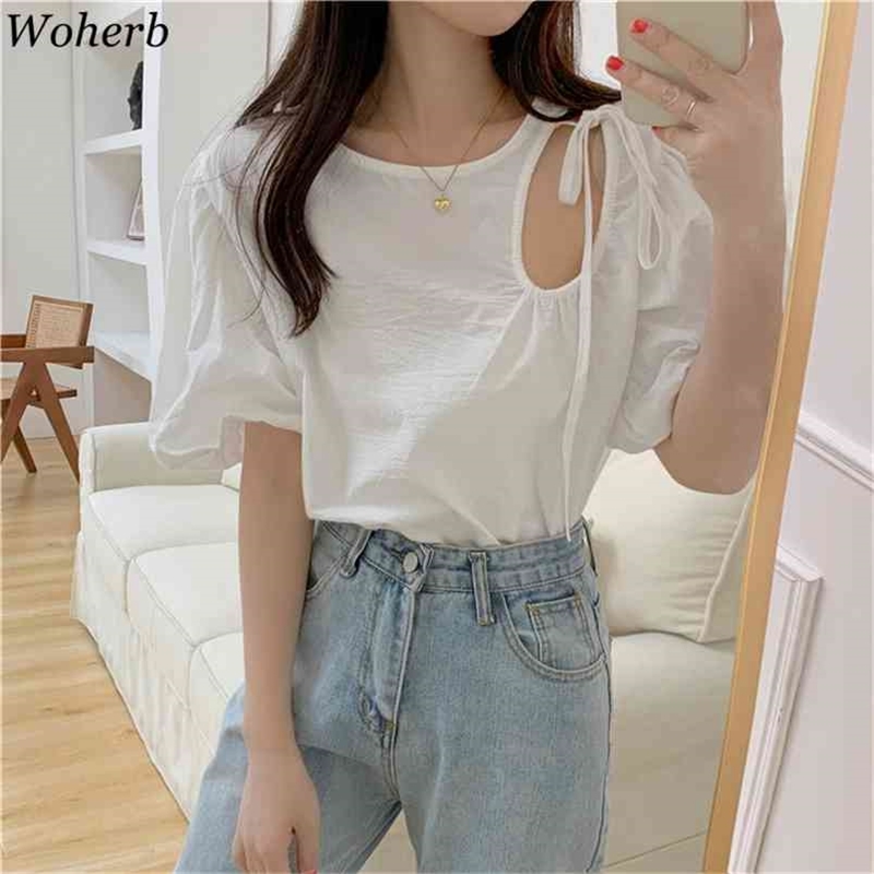 Womens Tops Chic Hollow Out Sexy Blouses O-neck Puff Sleeve Off Shoulder Shirt Loose White Blouse Blusas Mujer Moda 210519, Blue
Womens Tops Chic Hollow Out Sexy Blouses O-neck Puff Sleeve Off Shoulder Shirt Loose White Blouse Blusas Mujer Moda 210519, Blue