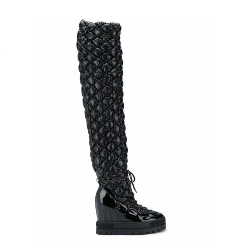 boots dipsloot black leather on the knee padded boots woman fashion 100 mm hidden genuine wedge height increasing long k67v
boots dipsloot black leather on the knee padded boots woman fashion 100 mm hidden genuine wedge height increasing long k67v