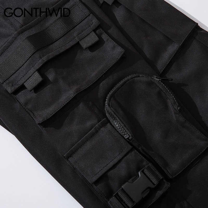 GONTHWID Side Zipper Pockets Cargo Harem Joggers Pants Men Hip Hop Casual Harajuku Streetwear Sweatpant Trousers Male 210810